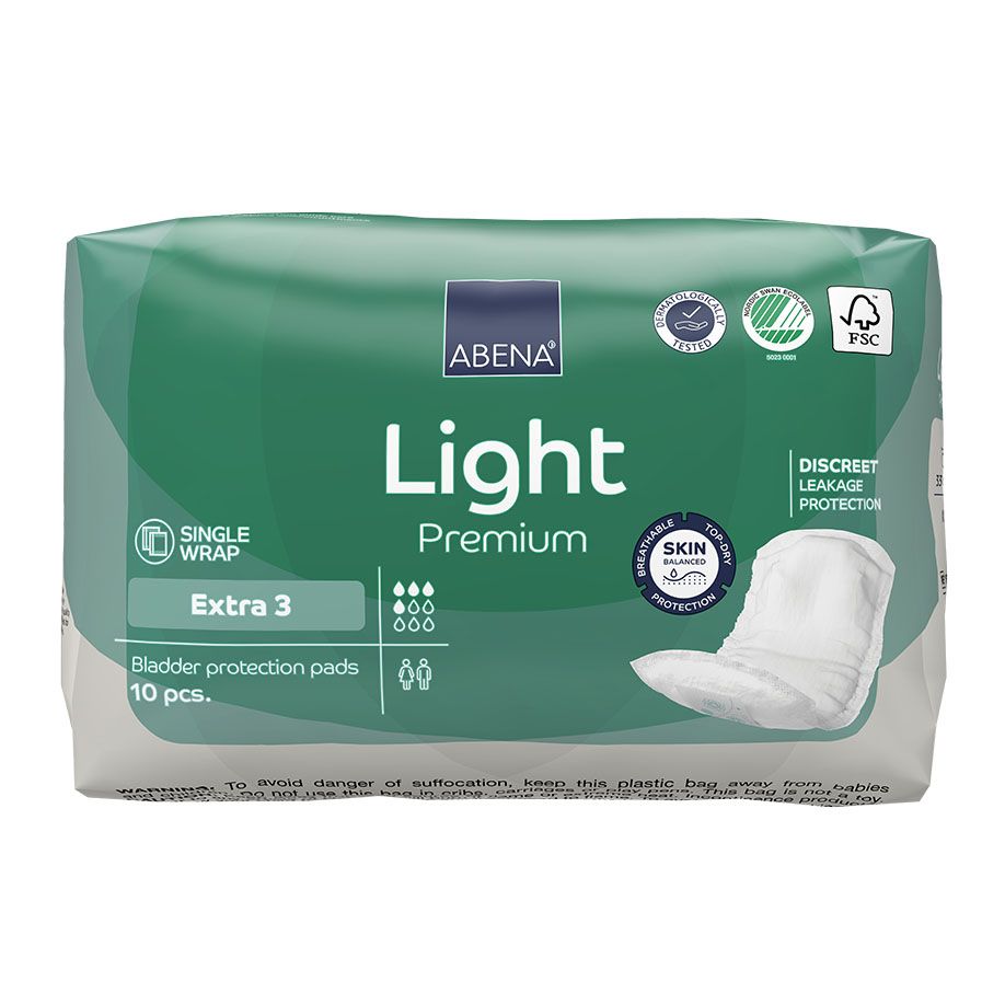 Abena Light Extra 3 PremiumInkontinenzeinlagen (10 Stck.)UK = 20 Btl.