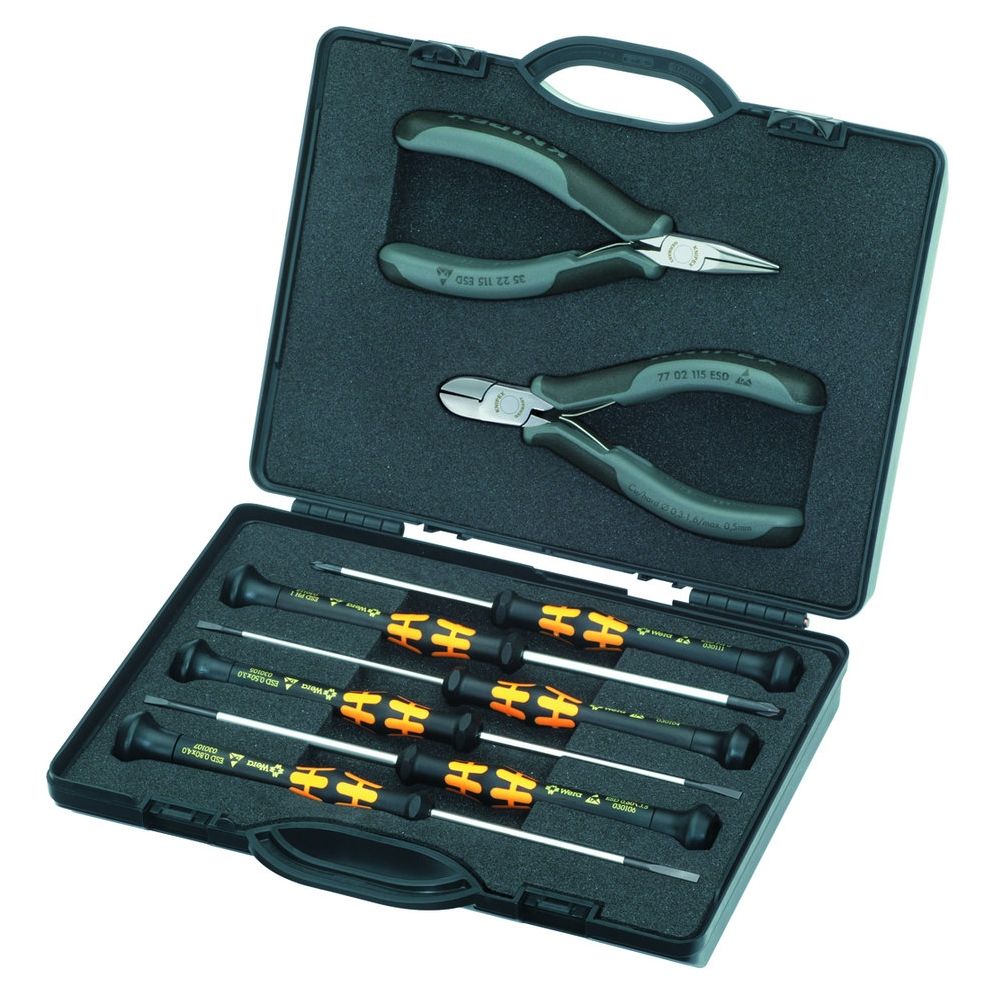 KNIPEX Elektronikzangensatz, ESD