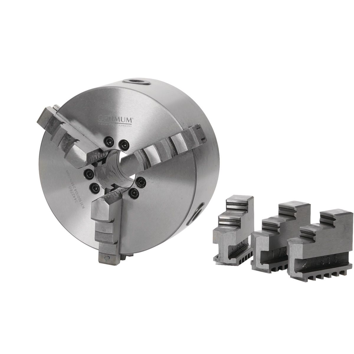 OPTIMUM Dreibackendrehfutter zentrisch spannend Optimum Ø 160 mm Camlock DIN ISO 702-2 Nr. 4