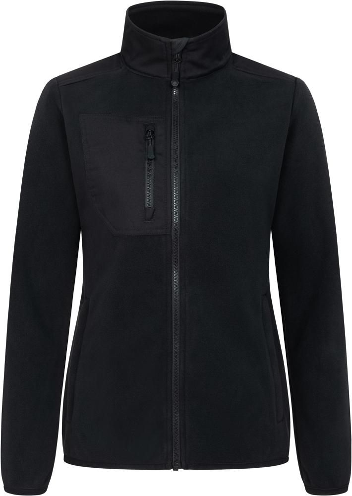 PROMODORO Canvas Fleece Jacket Women black Gr. 2XL