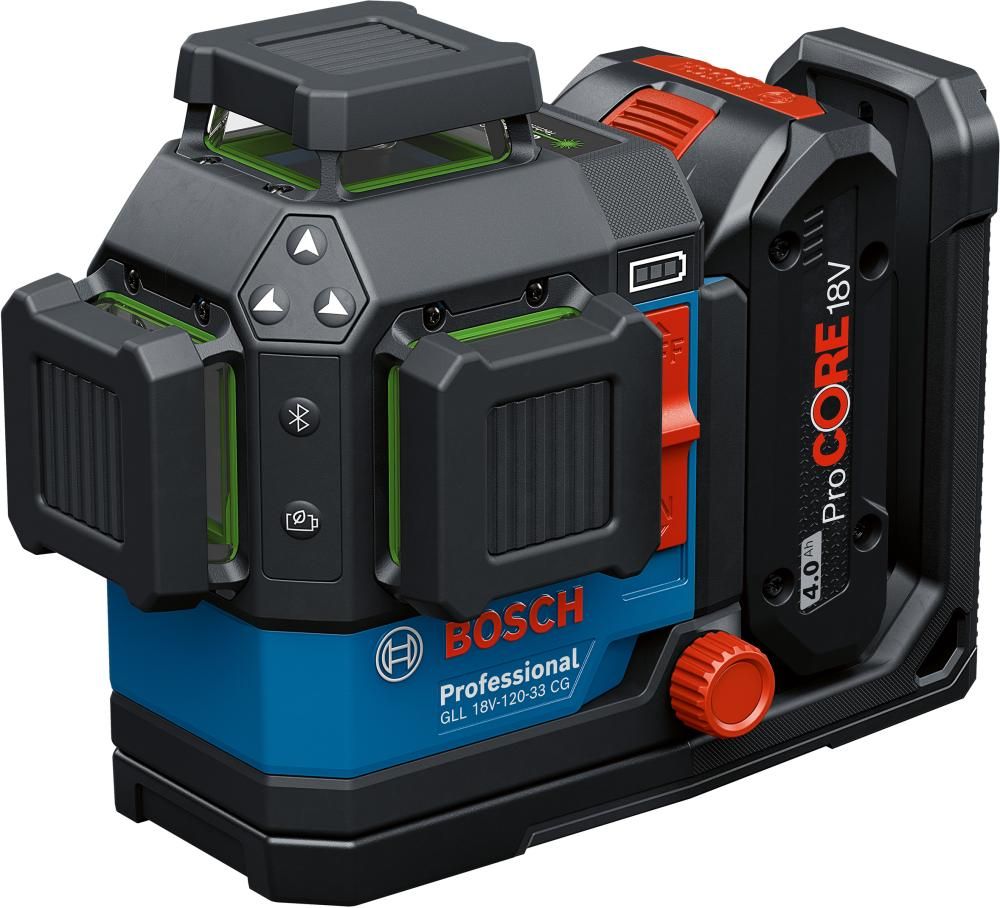 Kreuzlinienlaser GLL 18V-120-33 CG, DK20 + 18V + L-BOXX