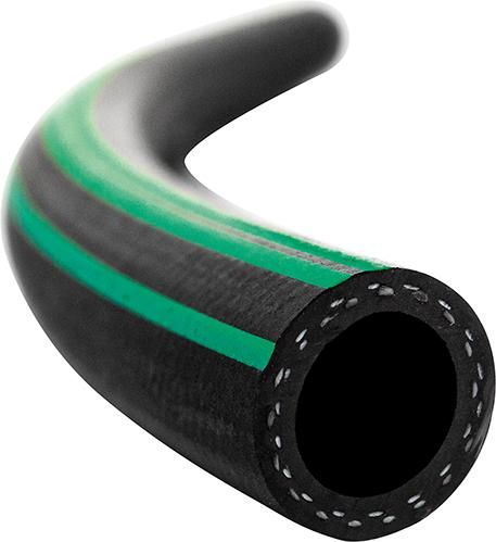 Vielzweckpremiumschlauch Supreme, 13x4,0mm schwarz 3 grüne Streifen 20bar, 50m Semperit