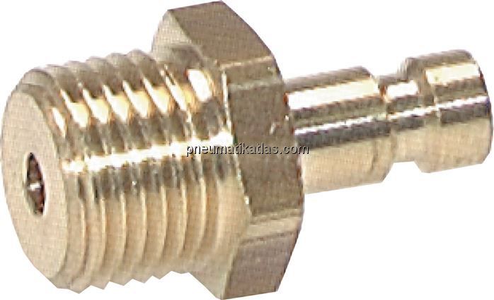 Kupplungsstecker (NW2,7) M 5(AG), Messing