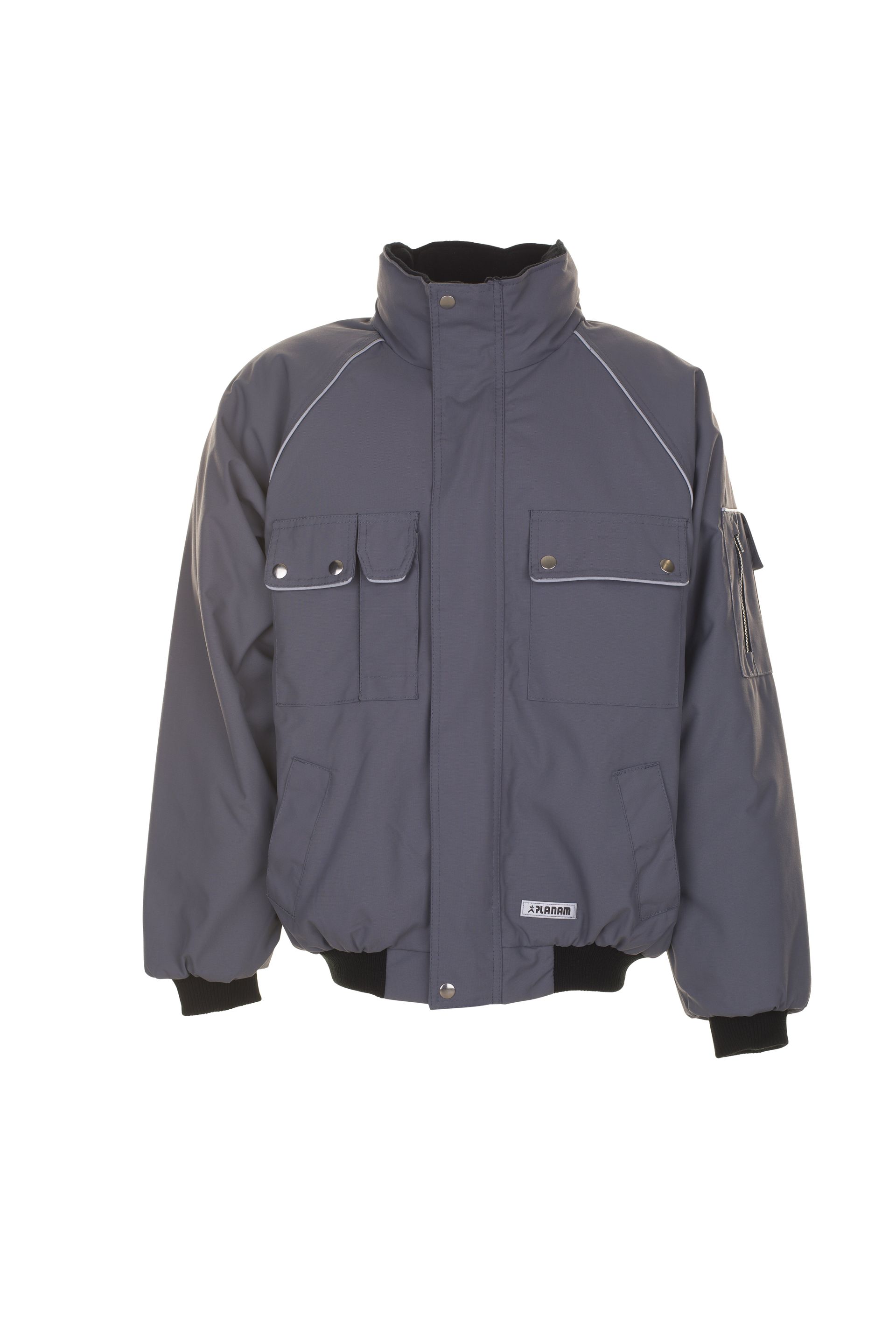 Planam Winterblouson Canvas 320, Outdoor grau/schwarz Gr. S