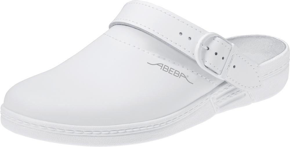 Clog 7021, OB FO SRC,Gr.38,weiß ABEBA