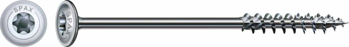 SPAX Holzbau Tellerkopf, 6 x 220 mm, 50 Stück, Teilgewinde, T-STAR plus T30, 4CUT, WIROX - 0251010602205