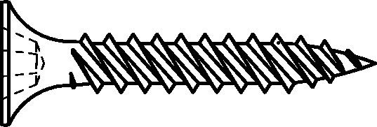 Gipsplattenschrauben mit Feingewinde Trompetenkopf-H CE-konform 3,9x25 phosphatiert