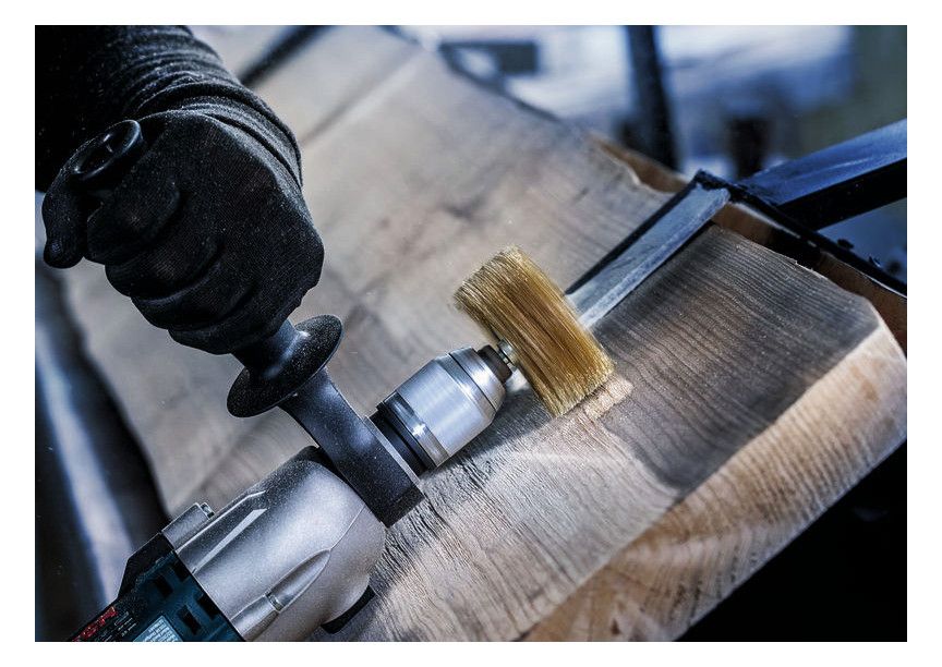 BOSCH Holz-Strukturbürste, vermessingt