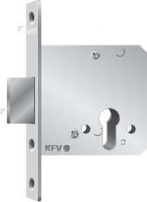 KFV Riegelschloss 55 F20 altsilber lack. GE1356