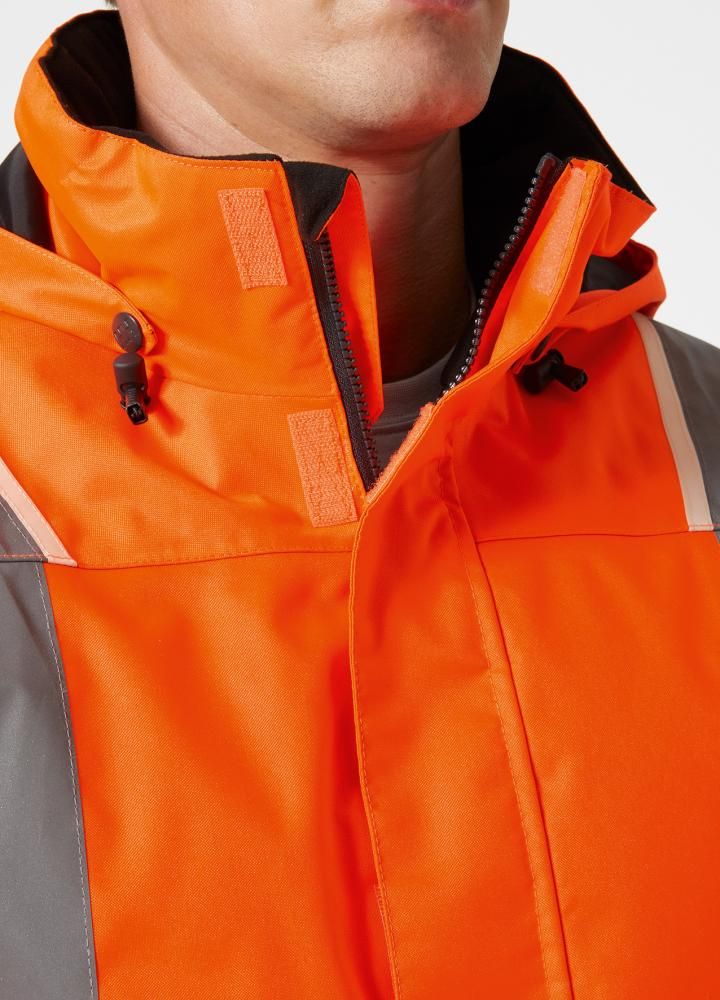 Warn-Winterjacke, orange, Gr.S