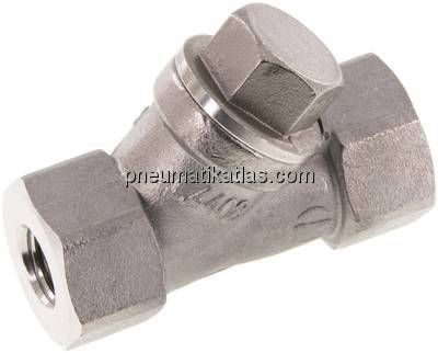 Schrägsitz-Rückschlagventil, G 1/4", PN 40, Edelstahl