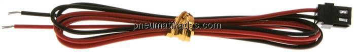 2-Pol Stecker, 6,8x3,2 mm mit 0,6 m Kabel