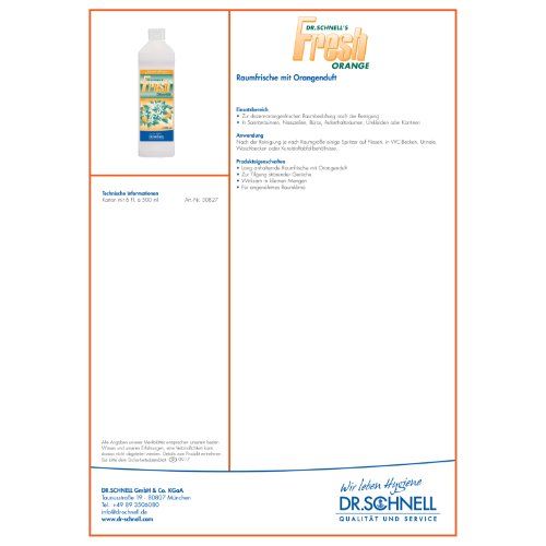 DR.SCHNELL´S FRESH ORANGE Flasche 500 ml