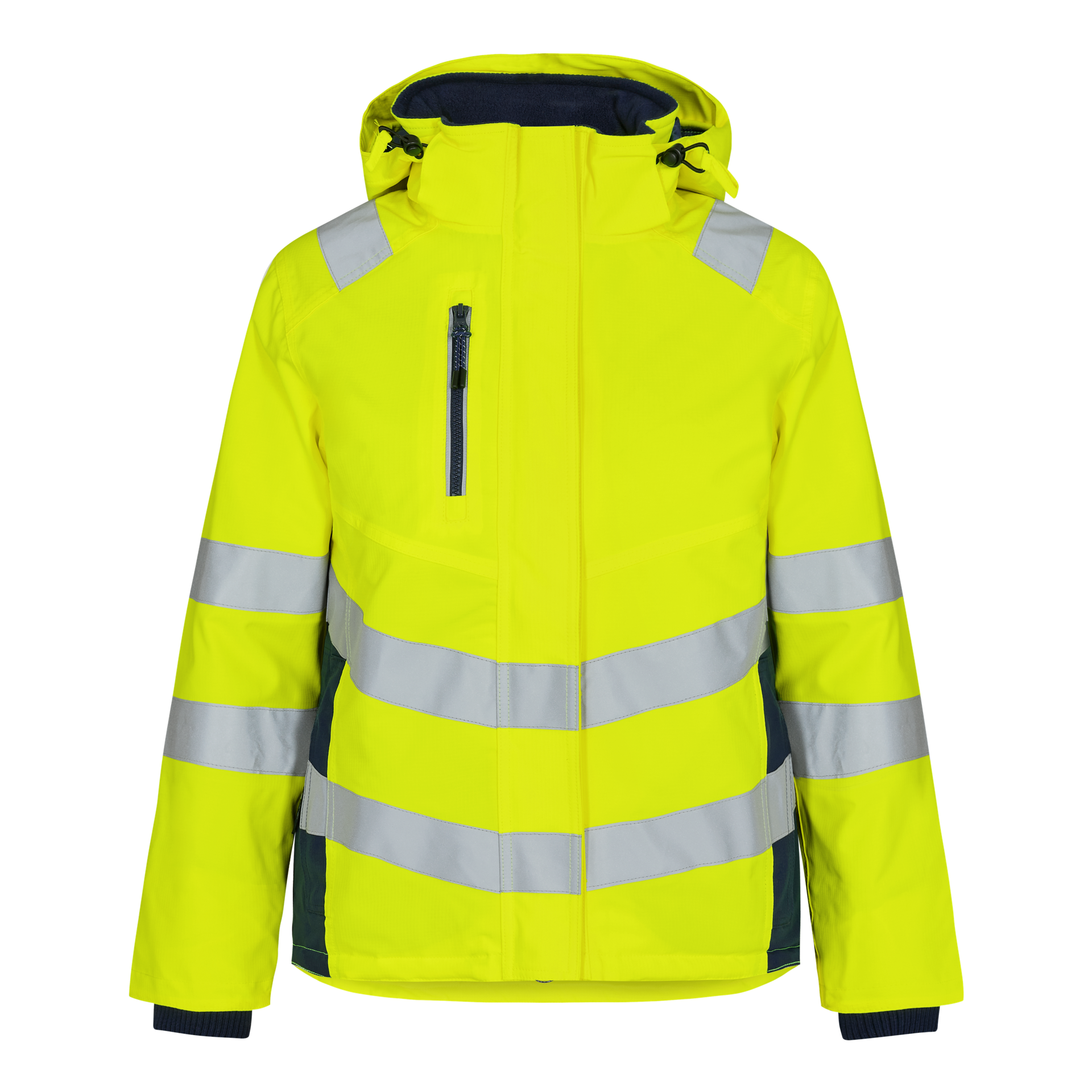 Safety Damen Winterjacke Gelb/Blue Ink, Gr. L