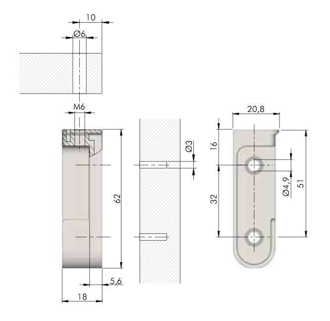 TOPFORM Schrankrohrlager SX M6