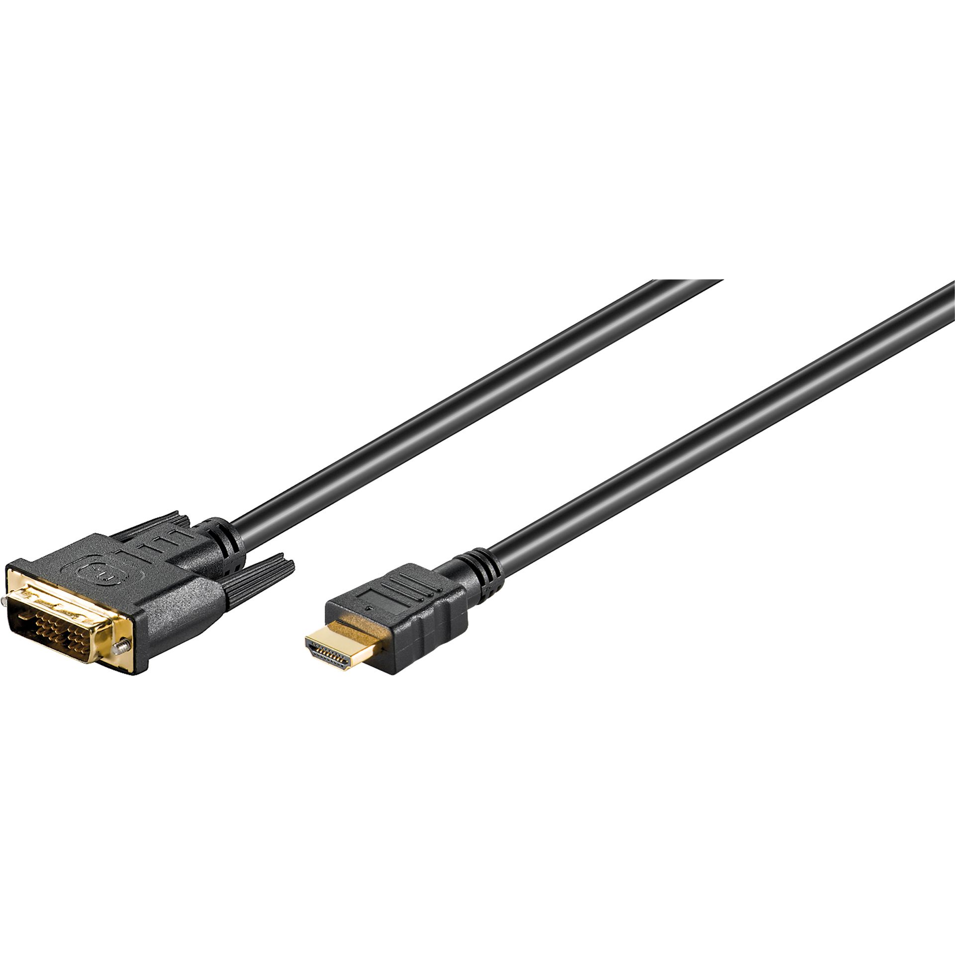 HDMI auf DVI-D Kabel Typ A / DVI-D Stecker 3m schwarz