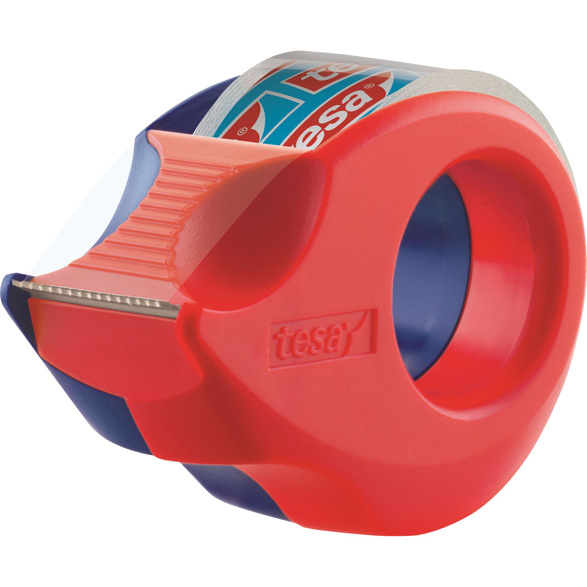 Handabroller Mini 19mmx10m rot/blau