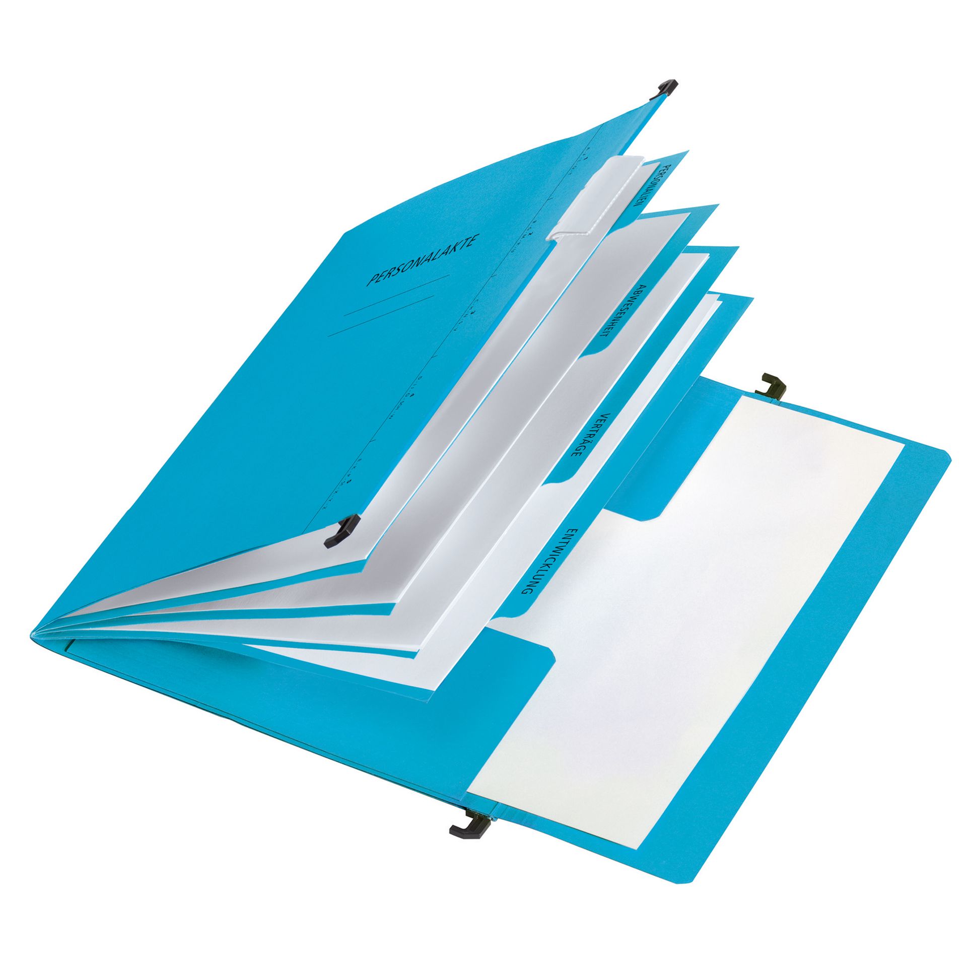 Personalmappe DIN A4 34x24,5x0,8cm Karton blau