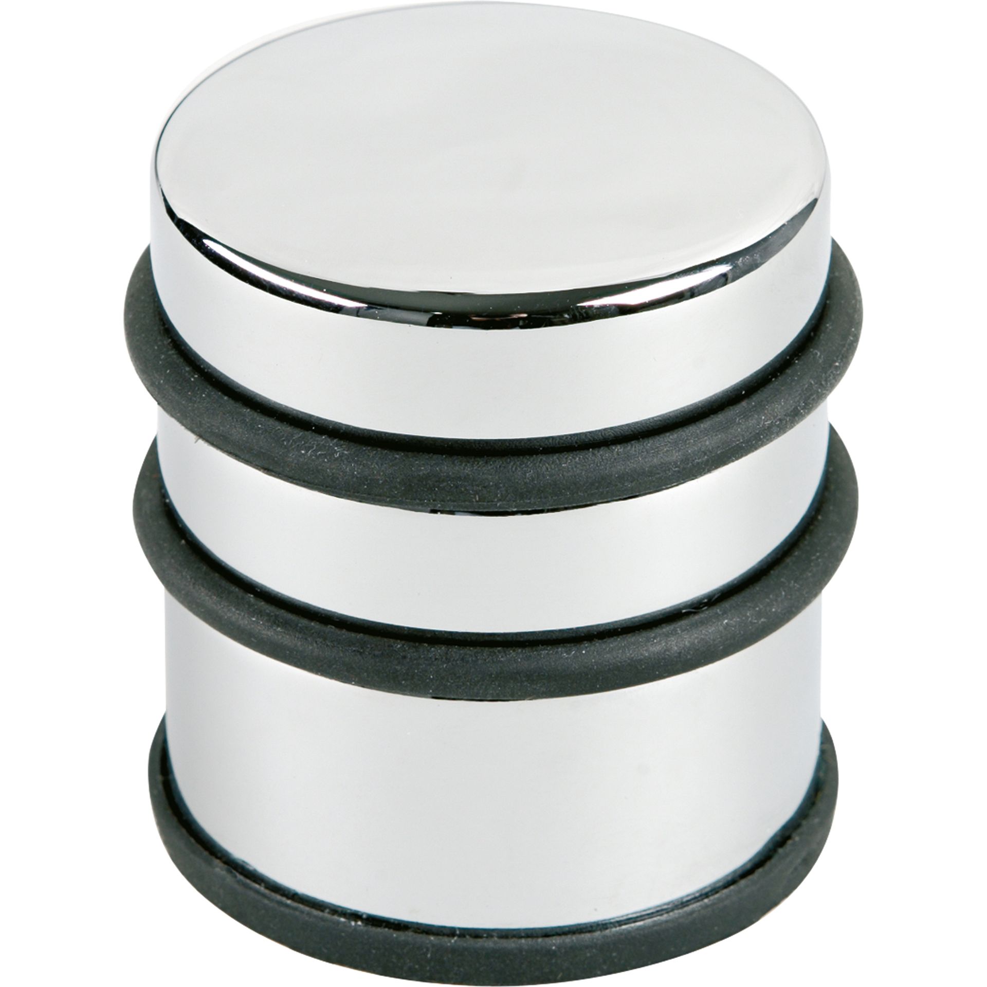 Türstopper 7x6,5cm 1300g Metall/Gummi chrom