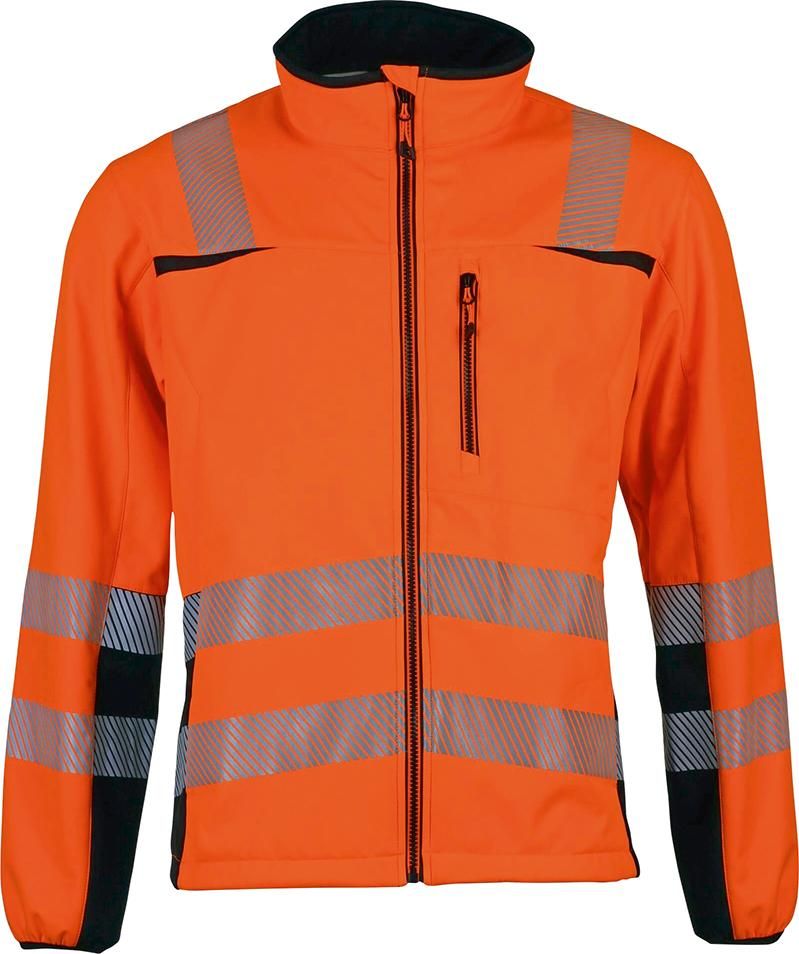 Softshelljacke, Gr.2XL orange/schwarz Gr.2XL
