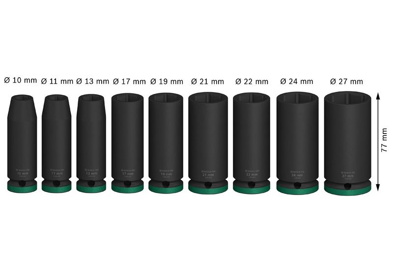 Bosch PRO Impact Steckschlüsselsatz Set, 1/2"