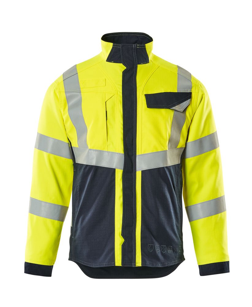 Jacke MASCOT® Biel Hi-vis Gelb/Schwarzblau, 2XL
