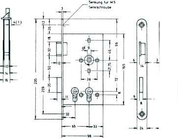FS-Einst.Schl1016P f.2 PZPZW32+65/24/234/9 rd.L ER
