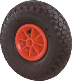 Luftrad D10.261,260 mm Gummi schw.,Radk.Kst,GL