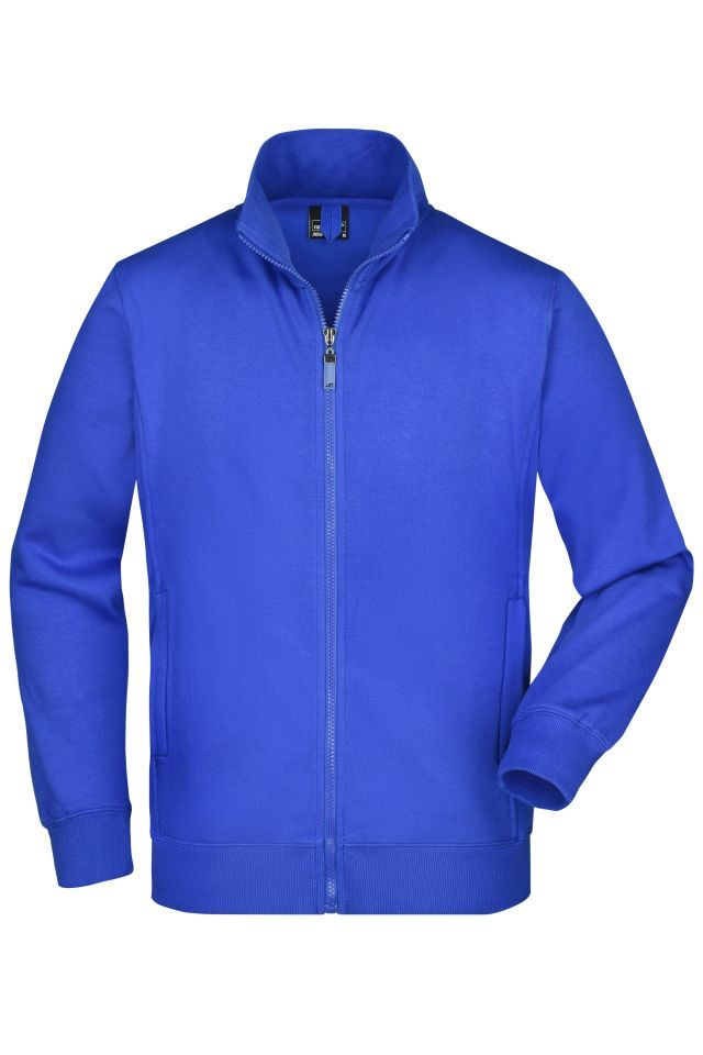 Men's  Jacket Sweatjacke aus formbeständiger Sweat-Qualität blau, Gr. XL