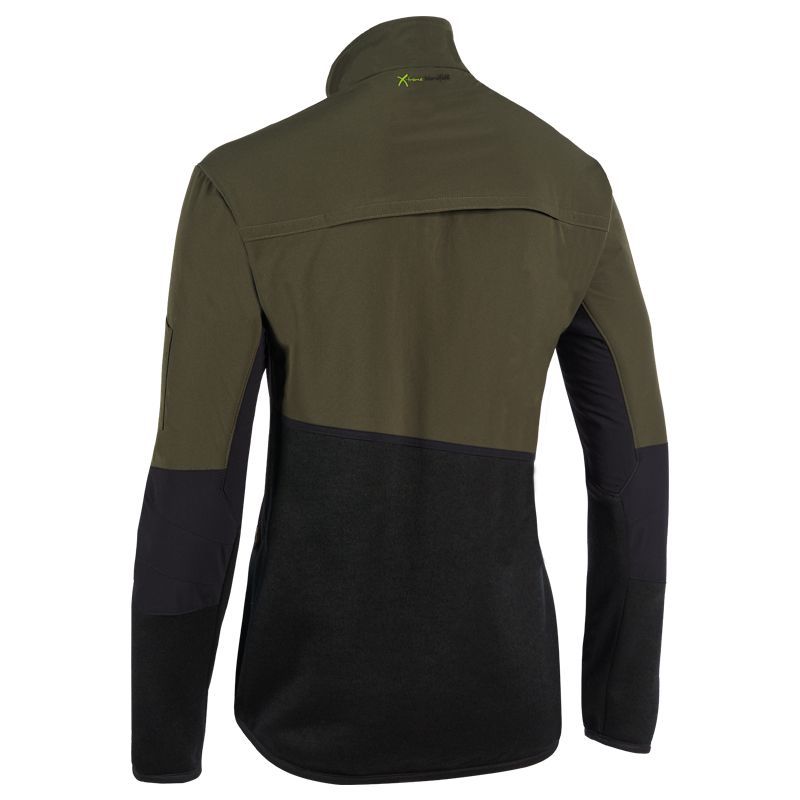 PSS X-treme Wollstrickjacke Nordfell grün/schwarz - Gr. 2XL
