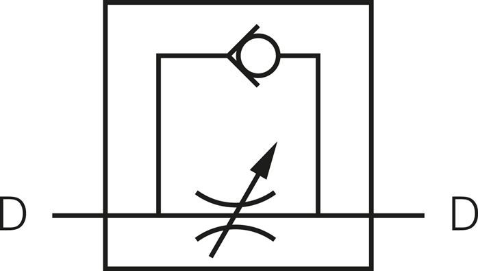 Drosselrückschlagventil 3mm Steckanschluss