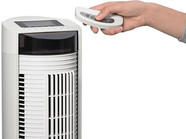 Säulenventilator H 1040 mm Luftmenge 465 m³/h Kunststoff weiß