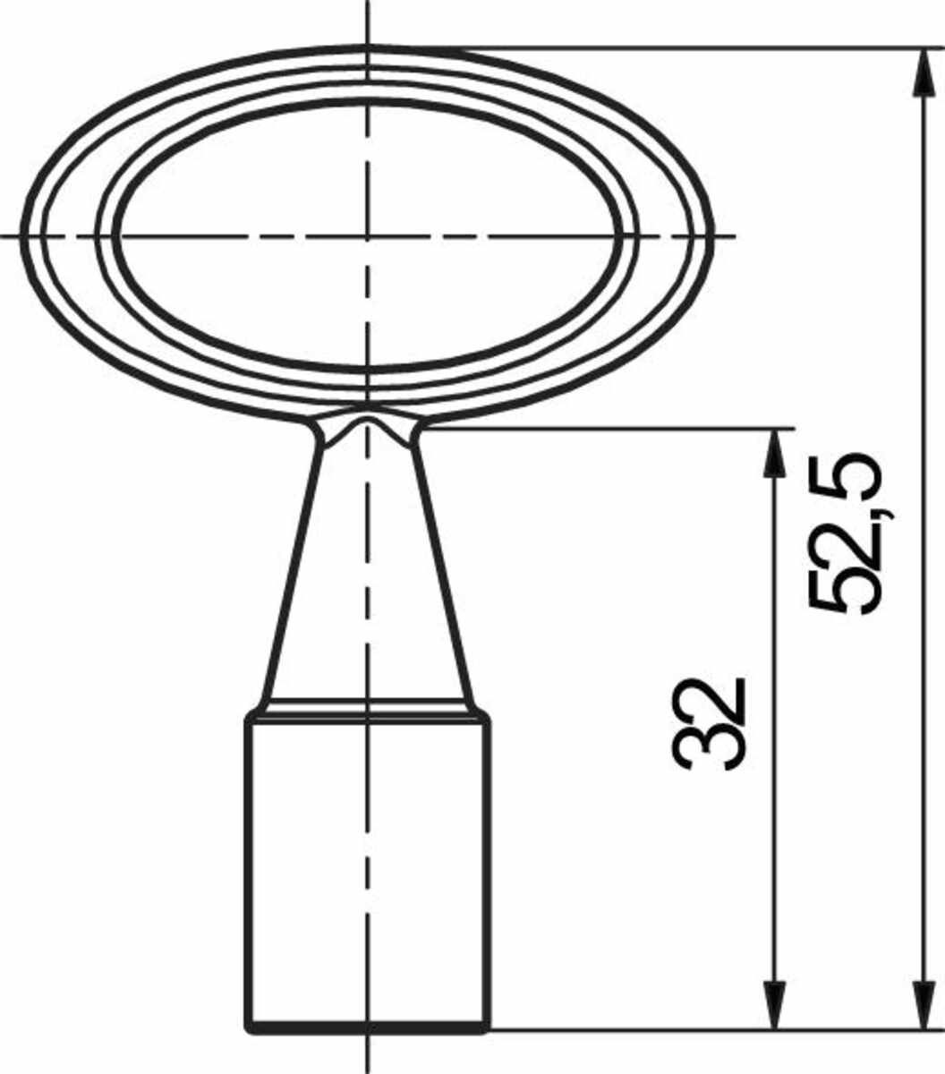 Dornschlüssel 7mm Vierkant