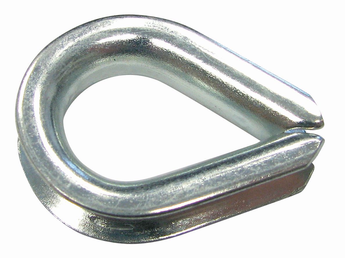 Kauschen Eisen verzinkt für Seil 2,5 mm
