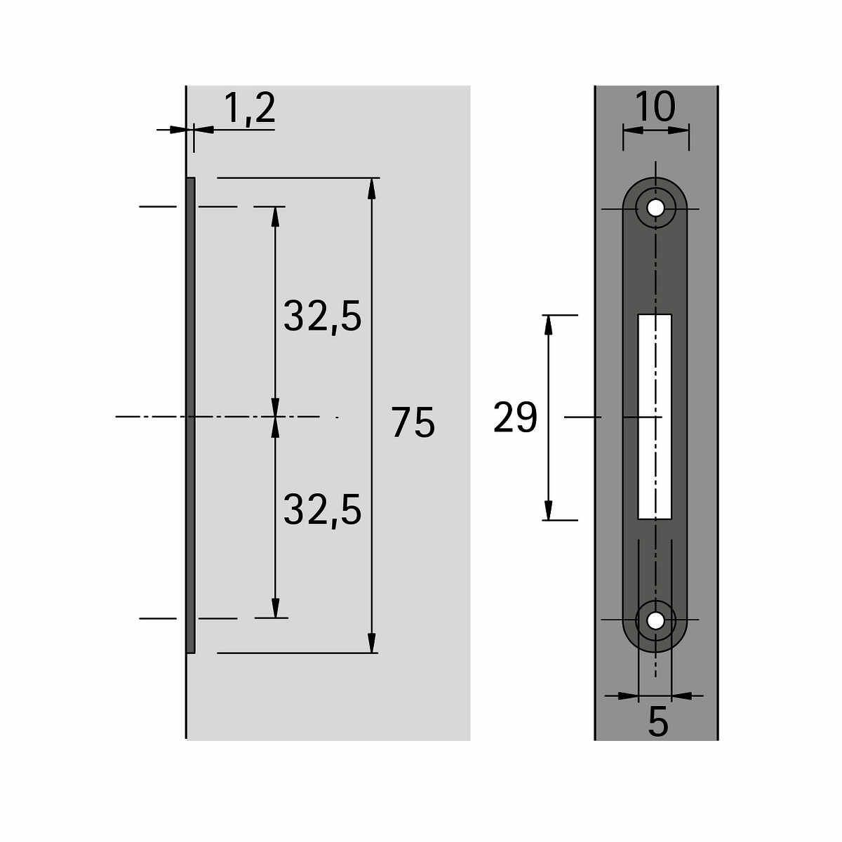 Schließblech Typ 7510