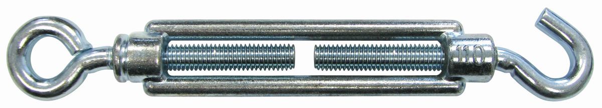 Spannschlösser mit Haken und Öse Eisen verzinkt M 8 x 110 mm