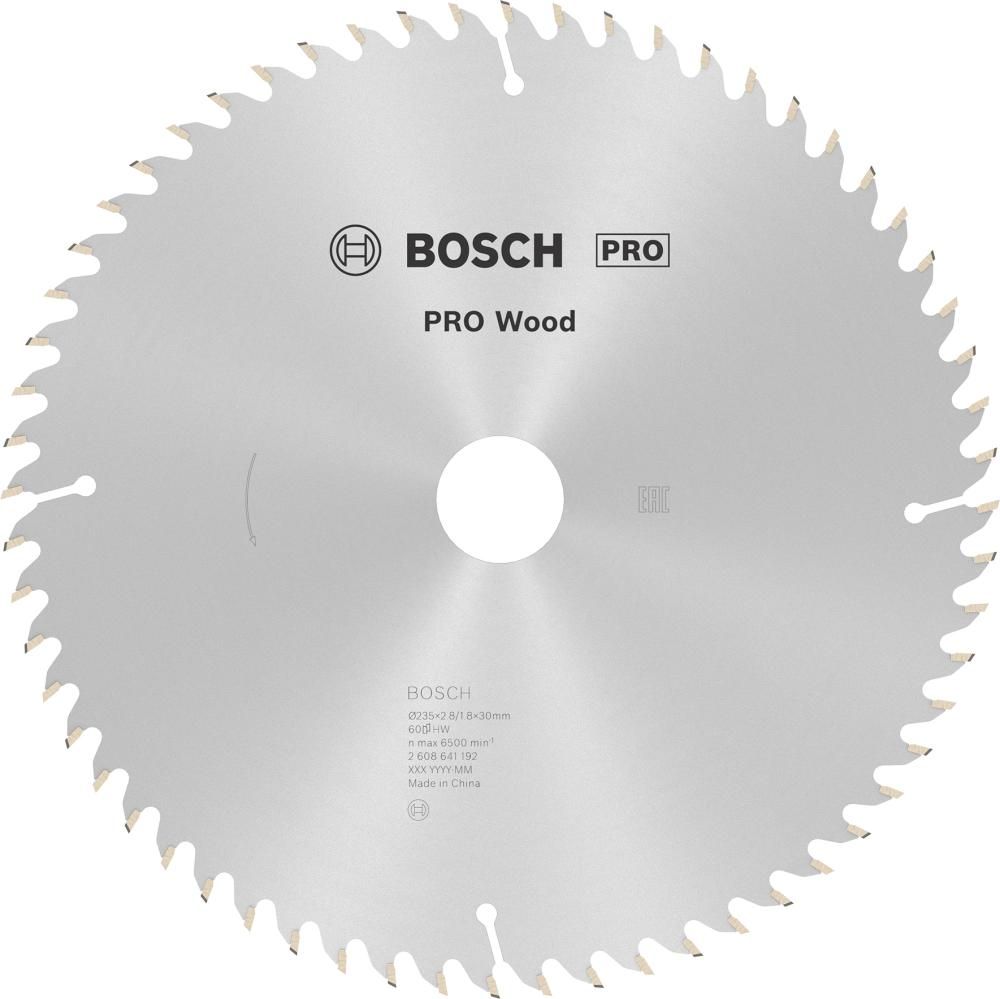HM-Kreissägeblatt 235x2,8/1,8x30 60Z WZ BosVE à 1 Stück Optiline Wood BOSCH