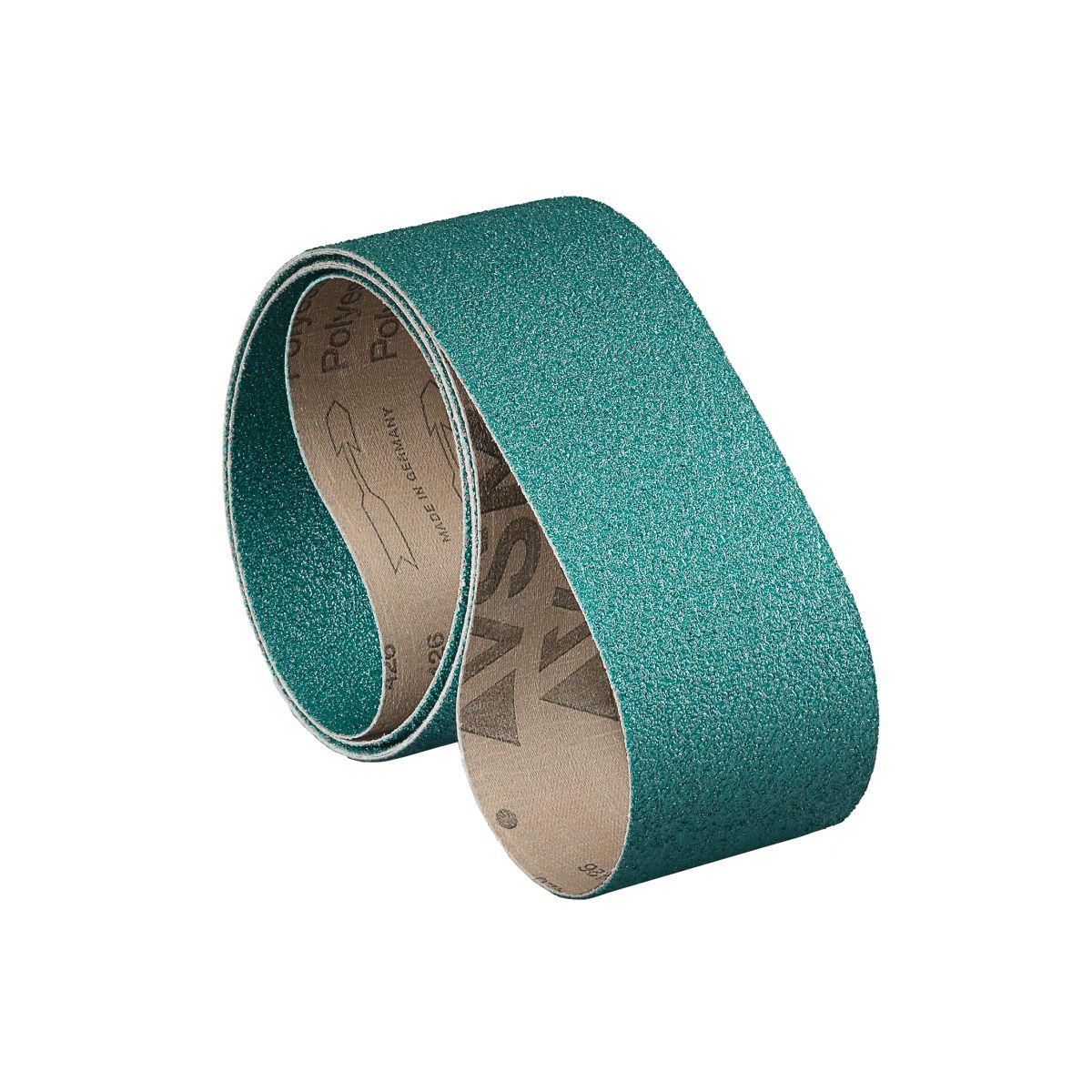 Gewebeschleifband-Set für Edelstahl, Stahl, Metall universal Metallkraft 1220 x 100 mm