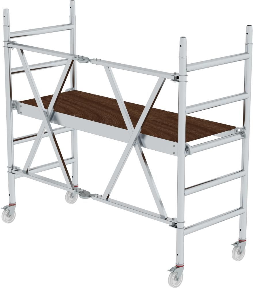 Alu-Klappgerüst Plattform B1800xT750 mm Plattformhöhe 0,99 m Arbeitshöhe bis 3,00 m