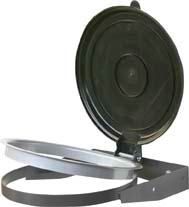 Müllsackhalterung Wand 70-120 l, Deckel grau