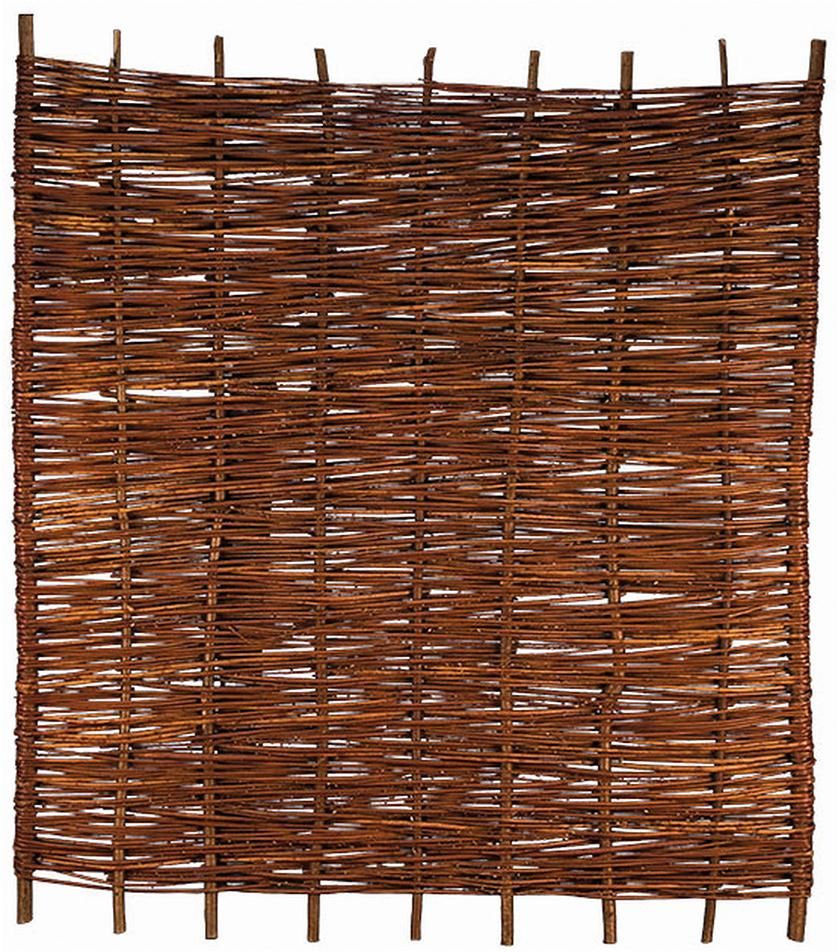 ASO Weidengeflechtzaun 180 x 150 cm geflochten auf Haselnußruten