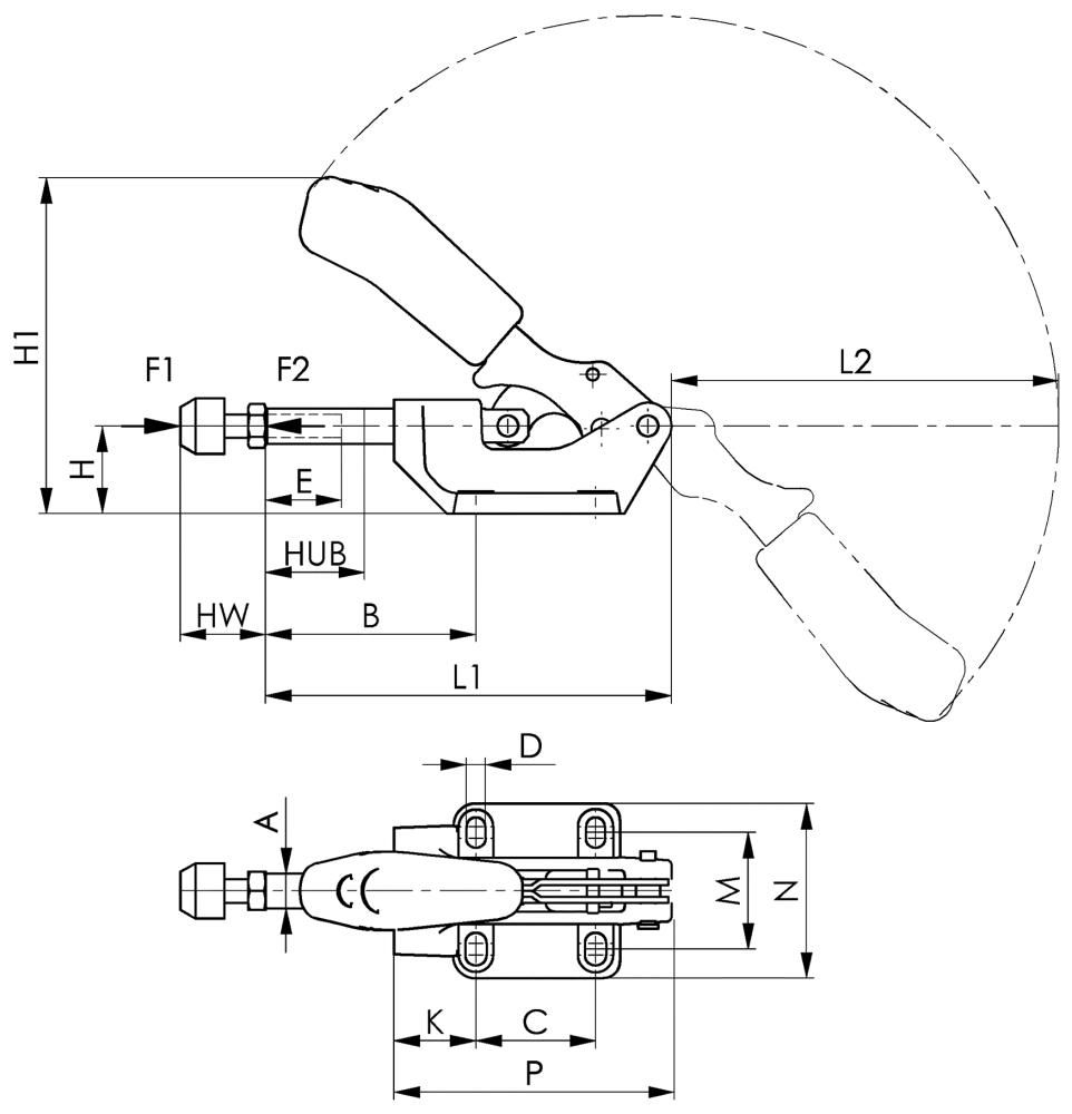 Schubstangenspanner 6842 Gr.3 AMF