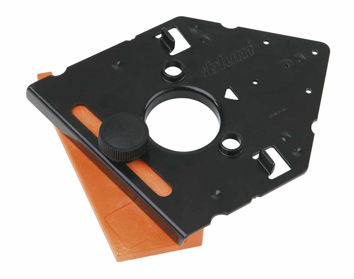 Bohrlehre für Scharniere d 2,5 und 8 mm, für EXPANDO-Scharniere / INSERTA-Scharniere / Montageplatten zum Schrauben / Schraubtopf-Scharniere