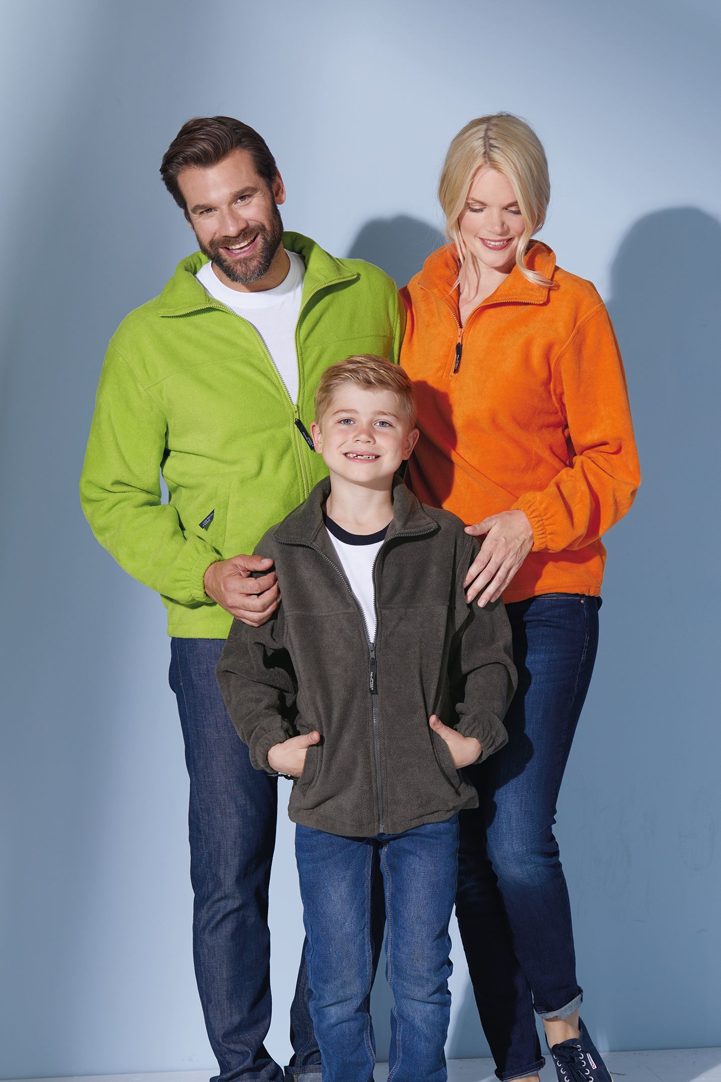 James & Nicholson JN043 Sweatshirt, Grau, Gr. S