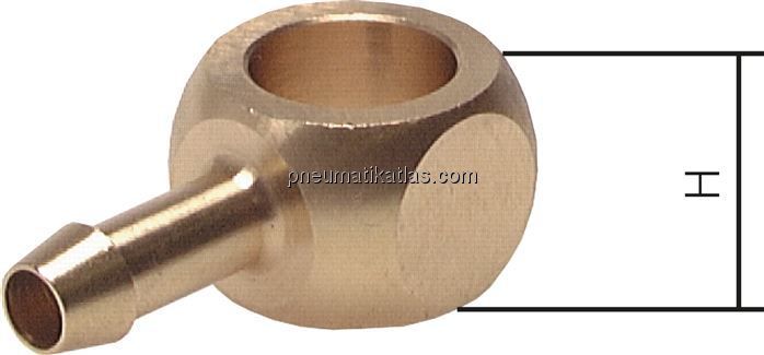 Ringstück für L-Gewindetülle G 1/8"-4mm, Messing