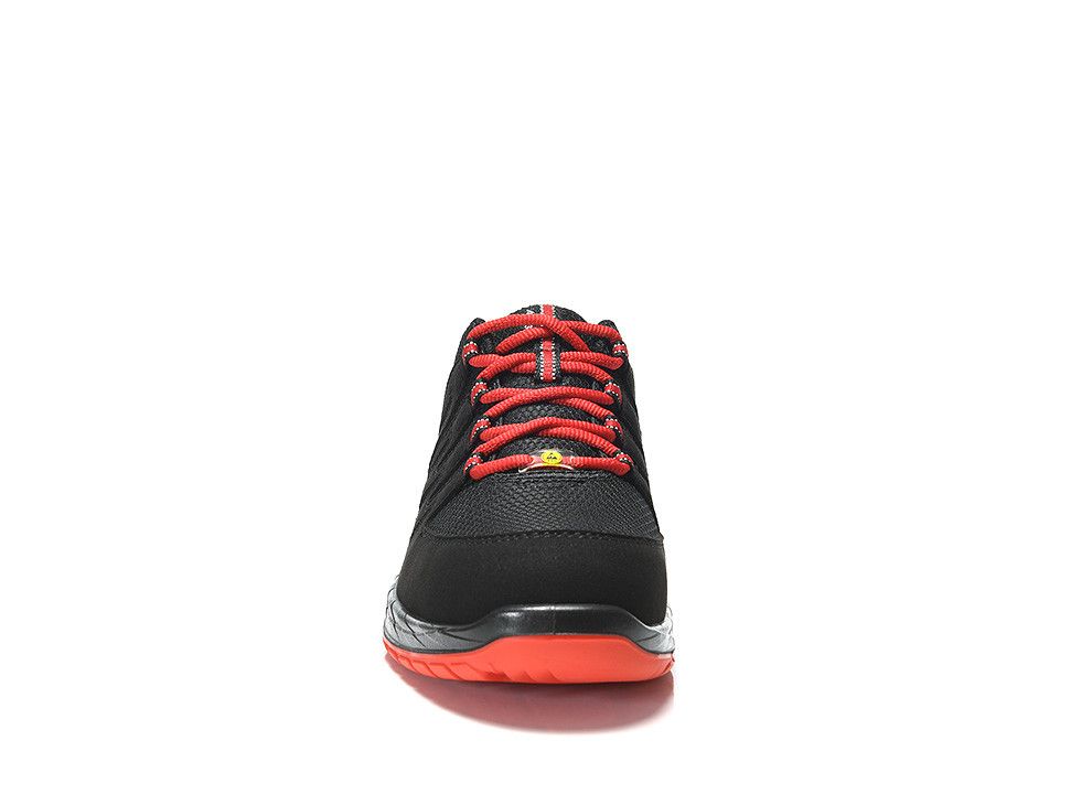 Sicherheitshalbschuh MADDOX black-red Low ESD S3S, Gr. 35