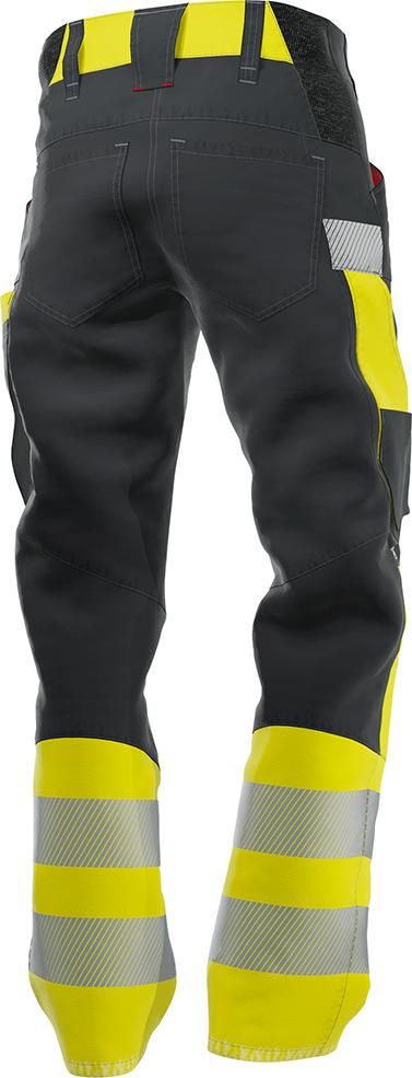 Warnschutz-Hybrid-Hose, anthrazit/warngelb, 48n