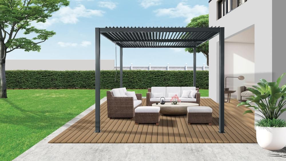 Terrassenürdachung 9m² iokimatisch 3x3 m
