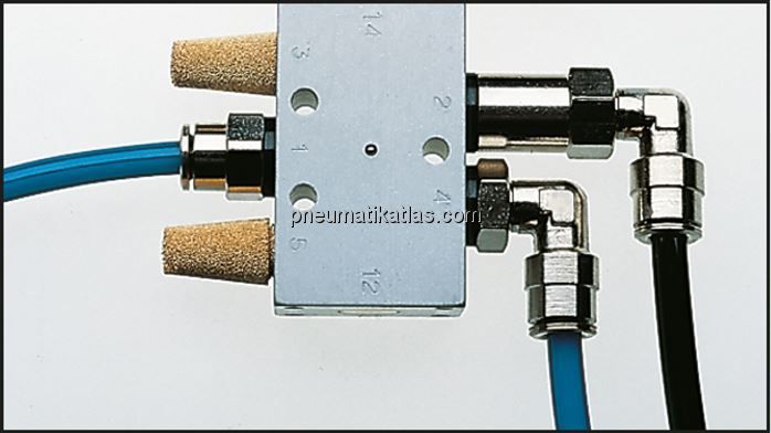 Winkel-Steckanschluss, lang G 1/8"-4mm, Baureihe C