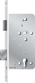 KFV Haustürschloss 154-1/2 PZW F22 80/92/10 altsilber lack. links 3337540